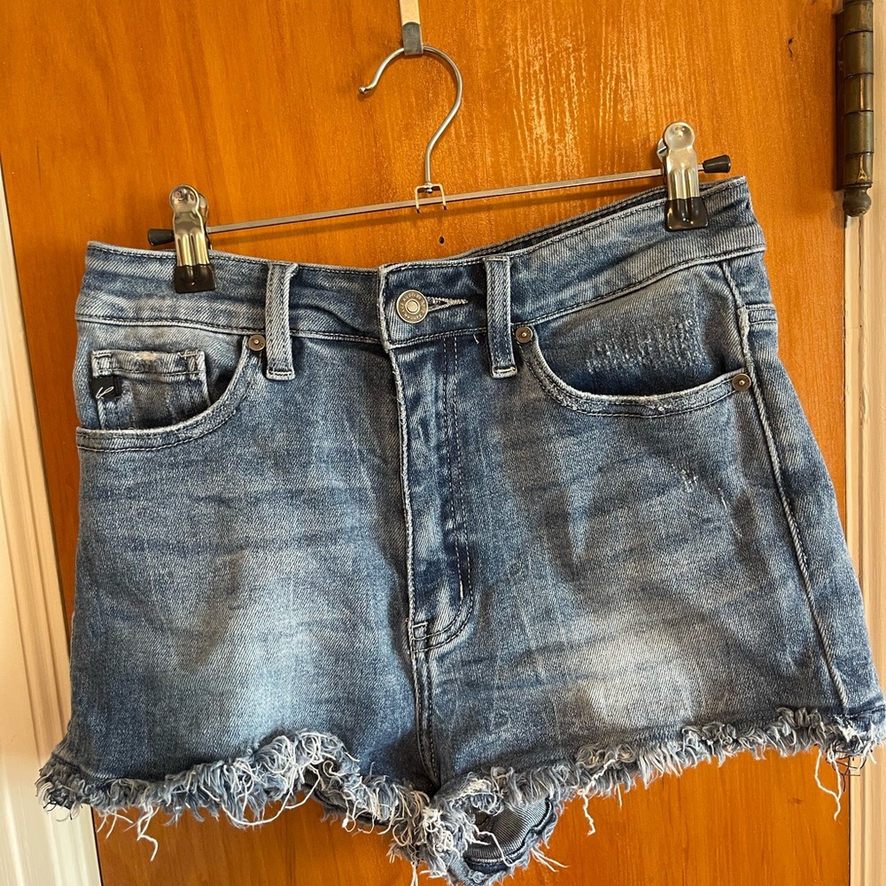 KanCan Distressed Blue Jean Shorts